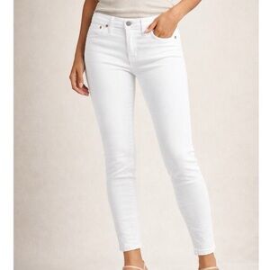 Ralph Lauren Denim & Supply white skinny jeans- ankle cropped length pants